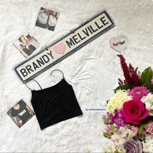 pacsun
PacCares Bow Trim Cami Tops Black & White NWT